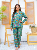 Imported Linen Printed Blue Skies PJ Set-LP7