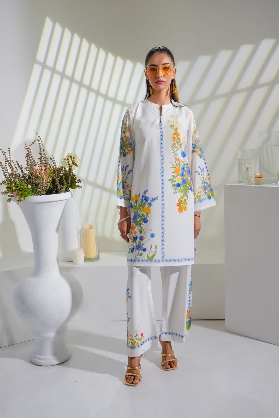 2 Pcs Kurti Trouser M-678