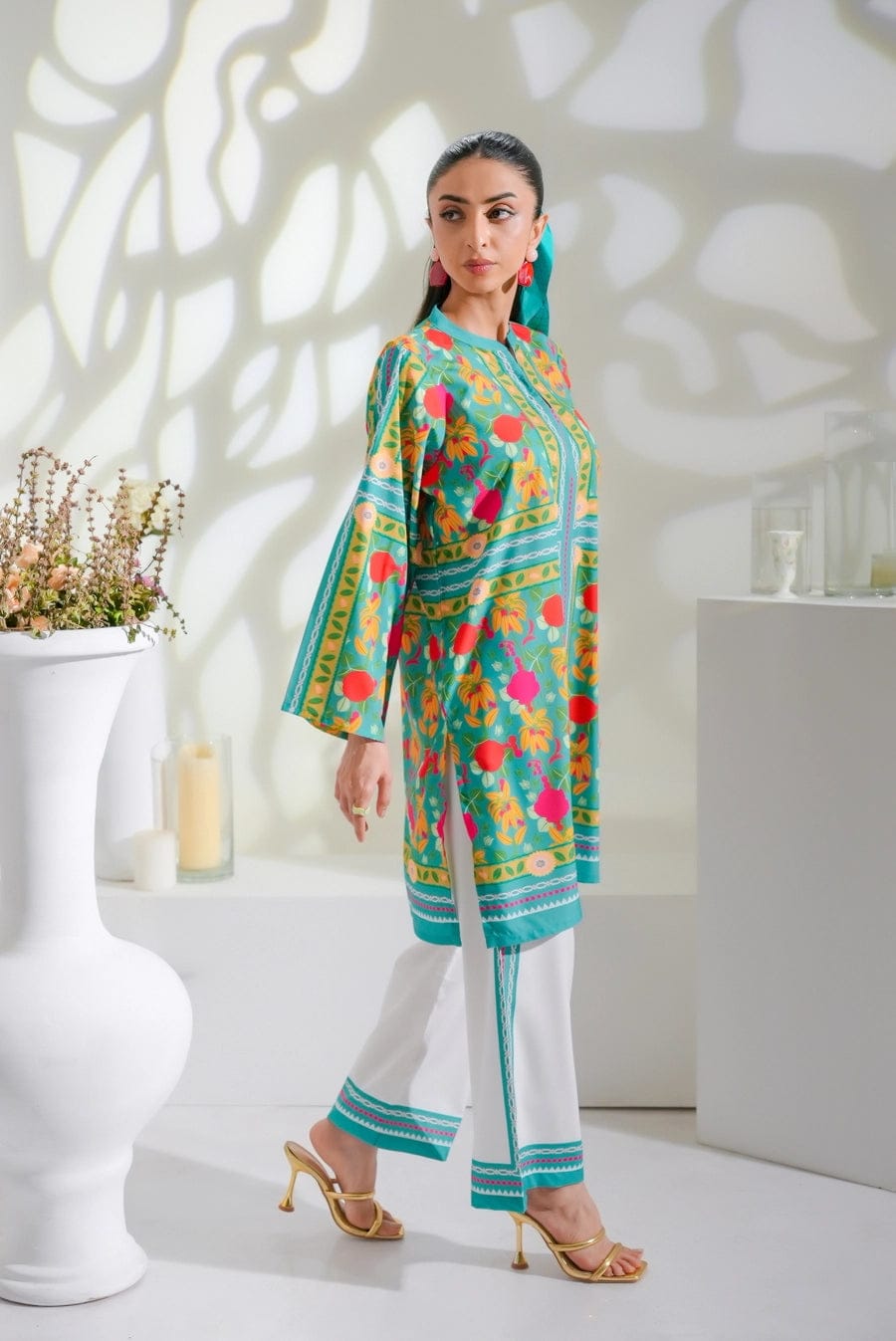 2 Pcs Kurti Trouser M-O901