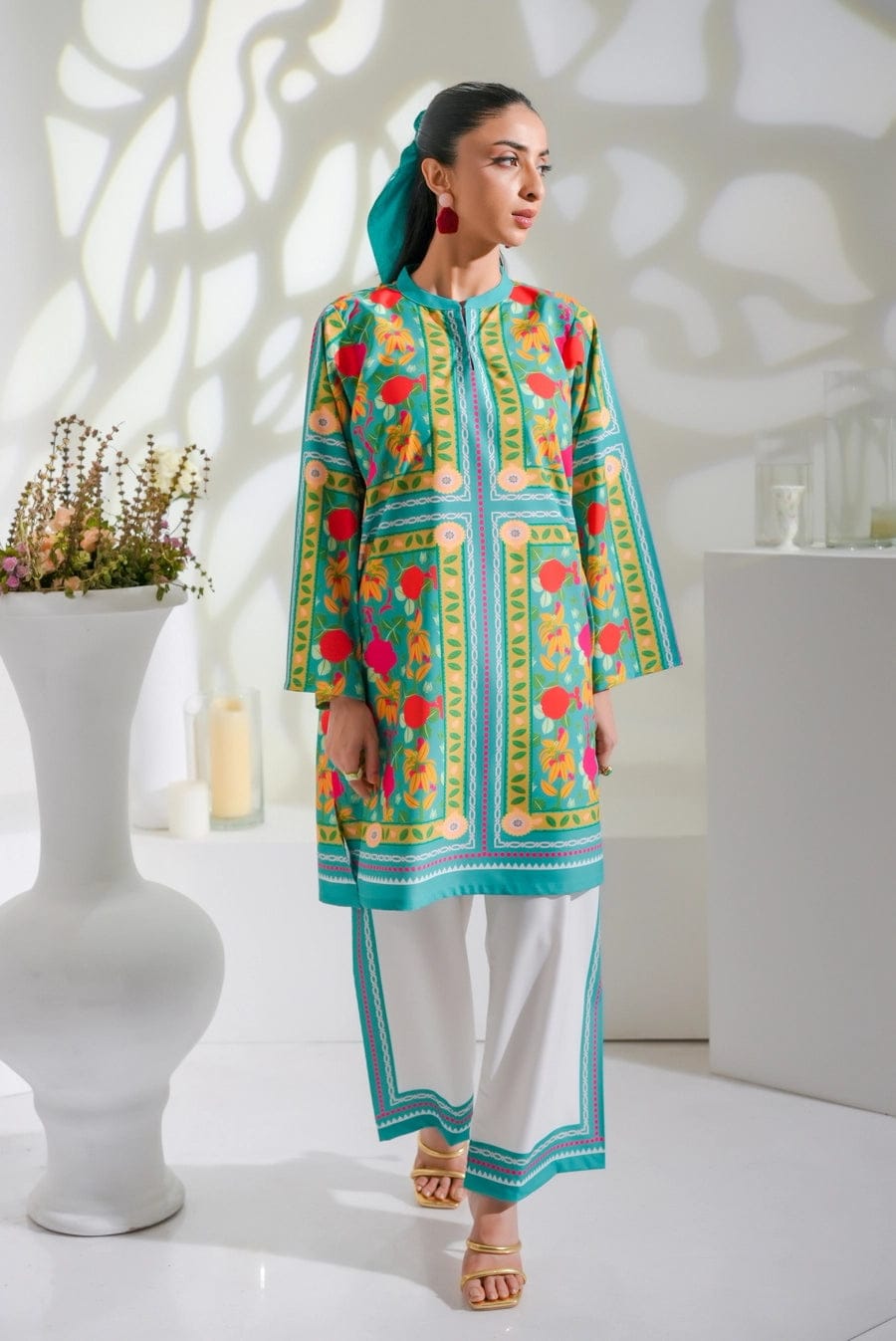 2 Pcs Kurti Trouser M-O901