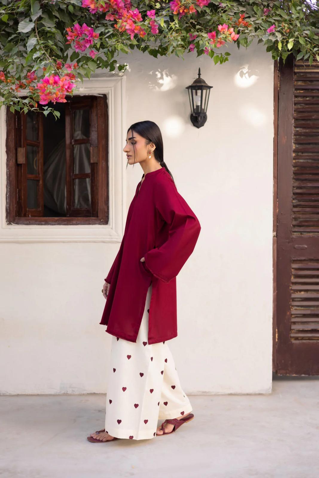2 Pcs Kurti Trouser M-O912