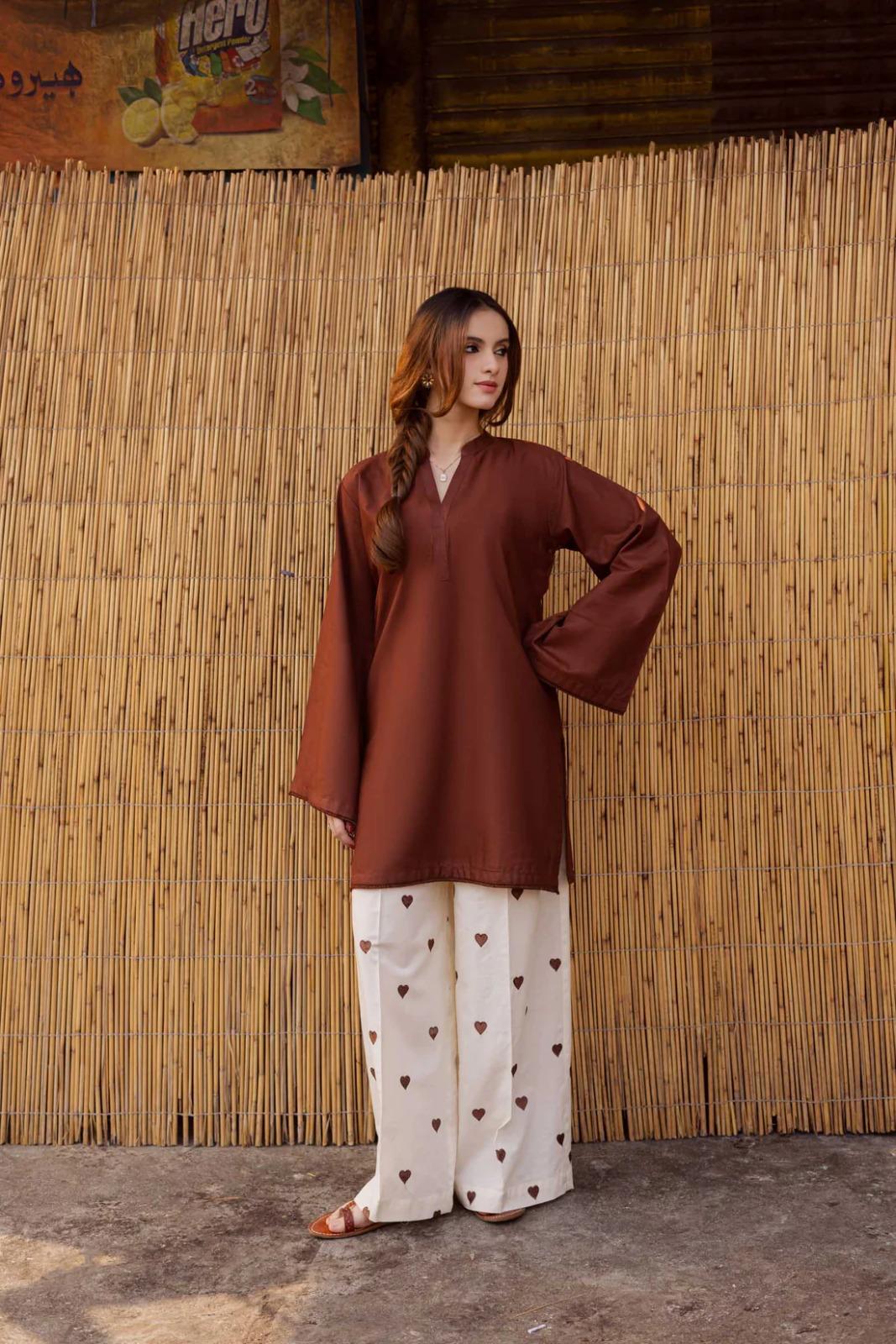 2 Pcs Kurti Trouser M-O912