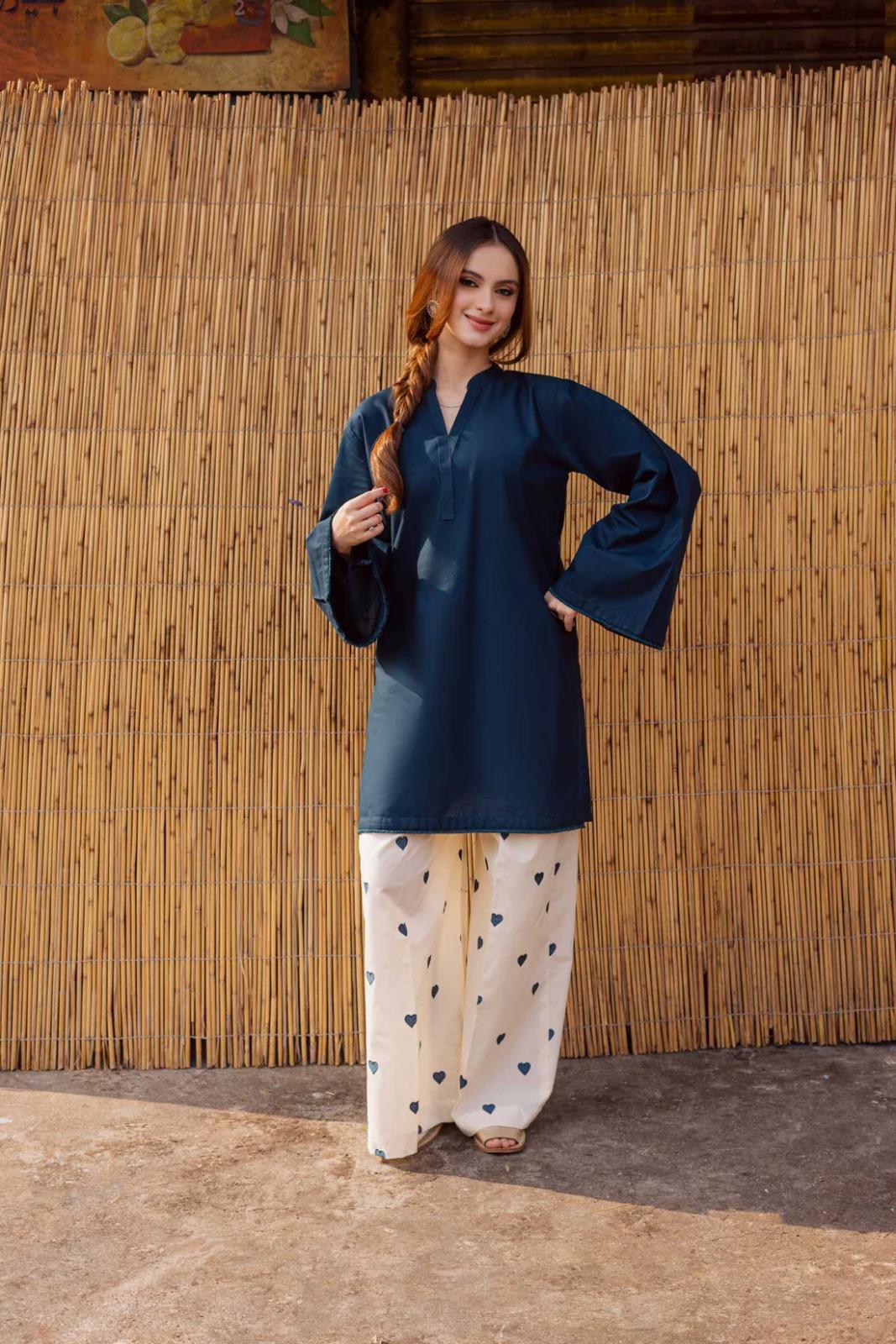 2 Pcs Kurti Trouser M-O912
