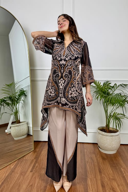 2 Pcs Kurti Trouser M-O951