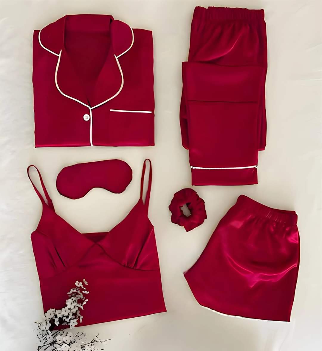 Premium 6-Piece Complete Luxury Nightwear Set